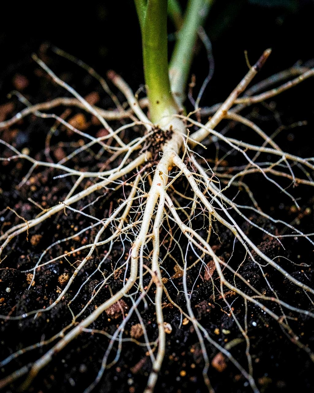 Fed root system